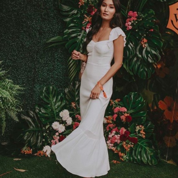 the reformation butterfly dress